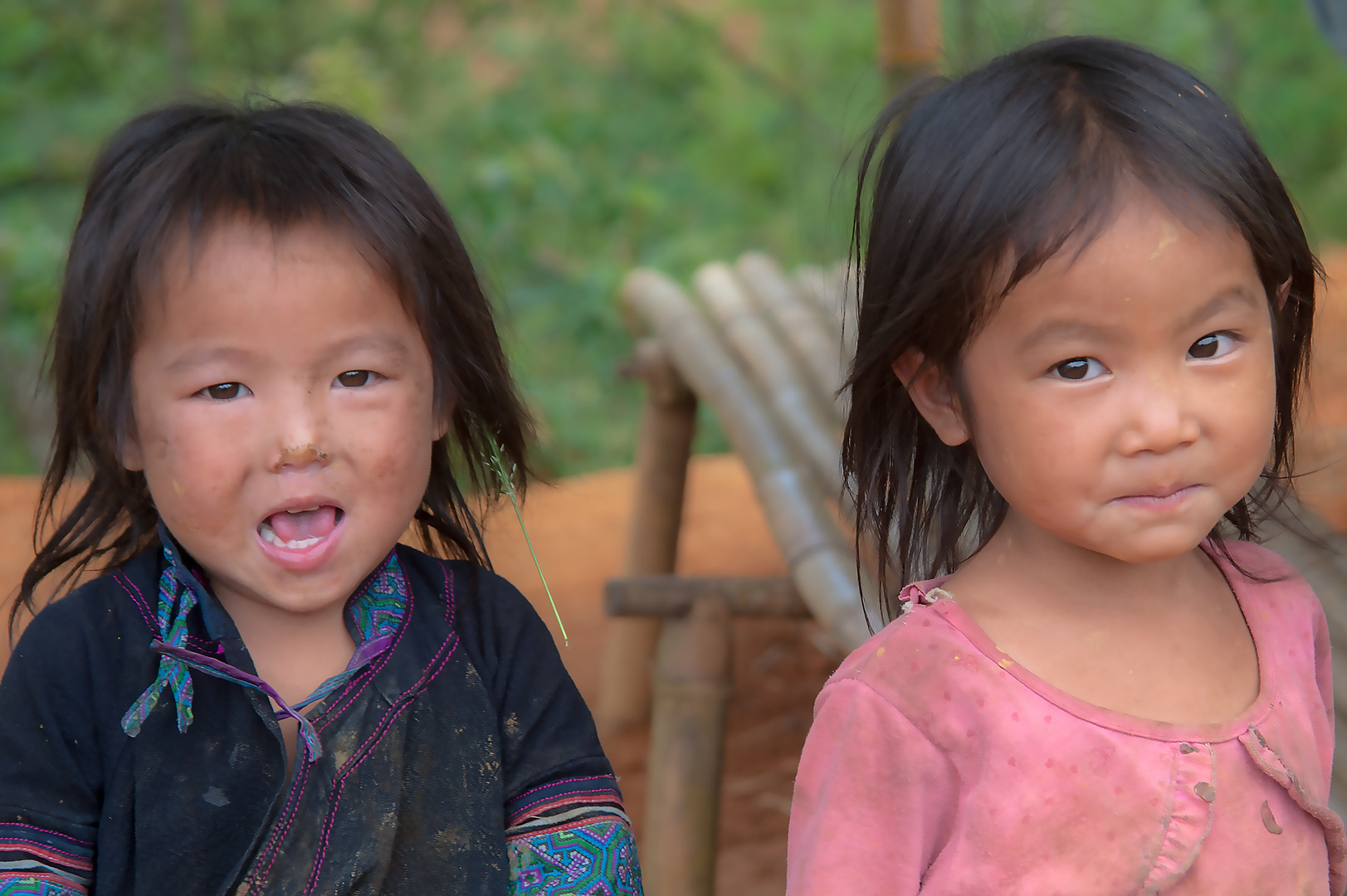 Kids in an hill tribes village