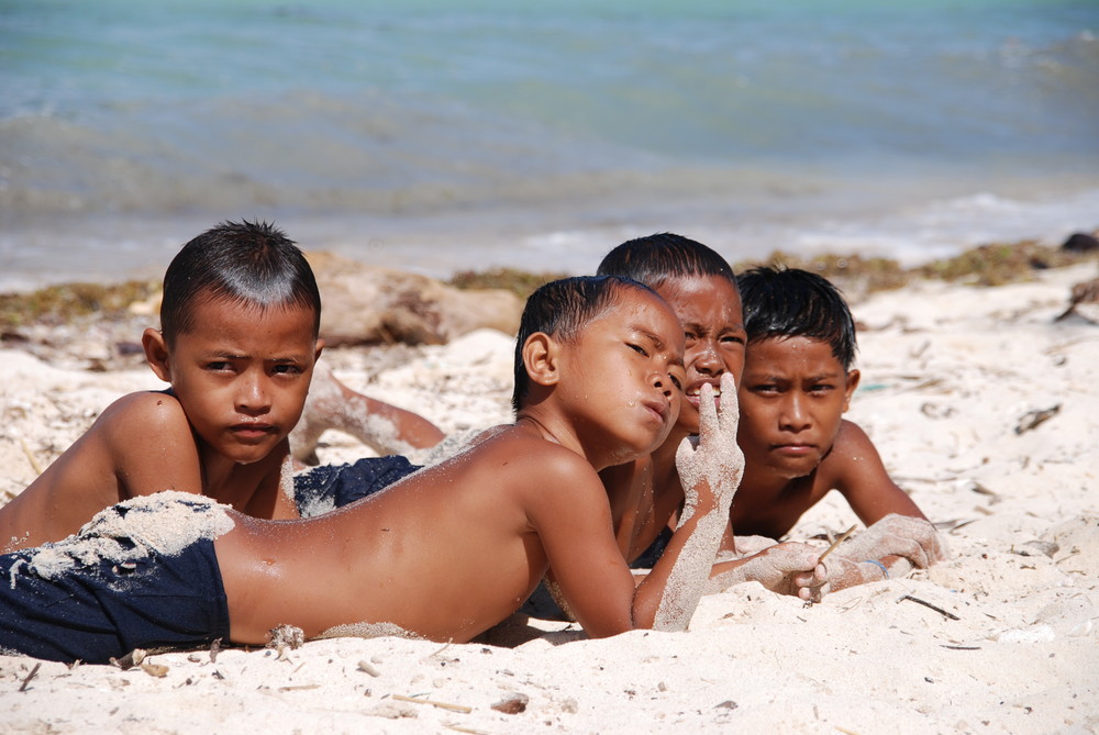 Kids on the beach