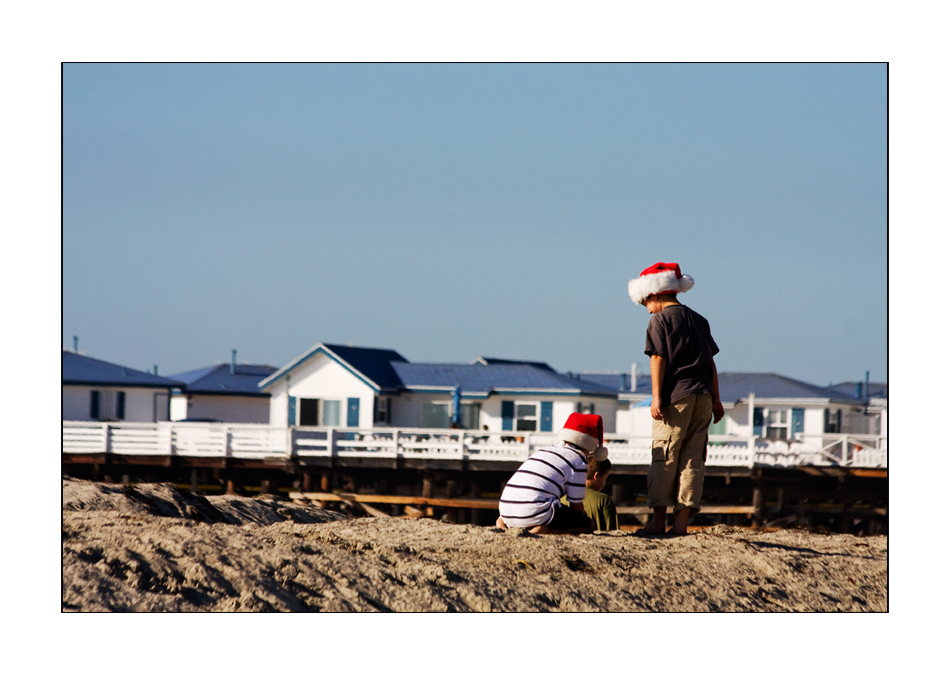 kids on the beach