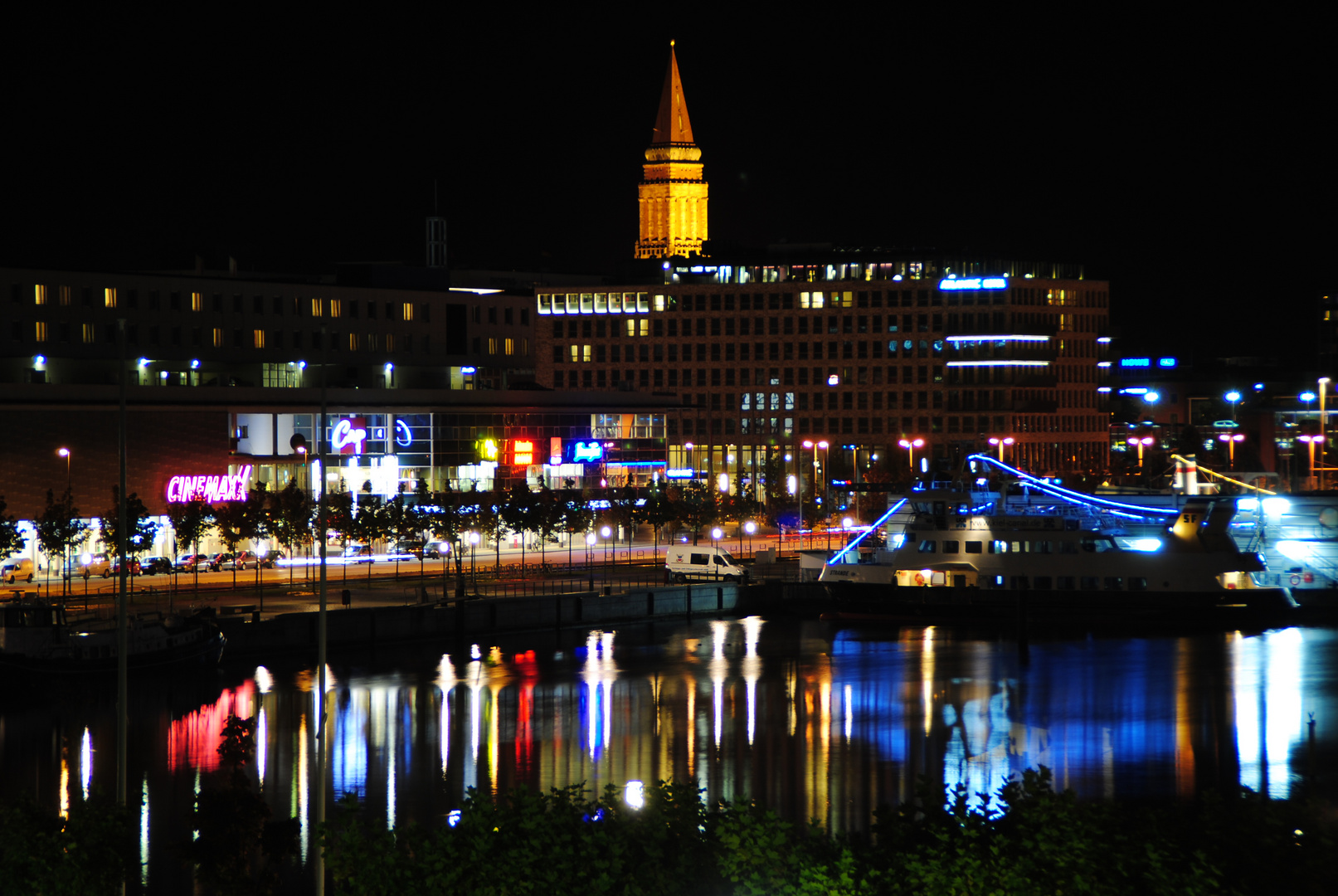 Kiel, Blick von der  Gablenzbrücke