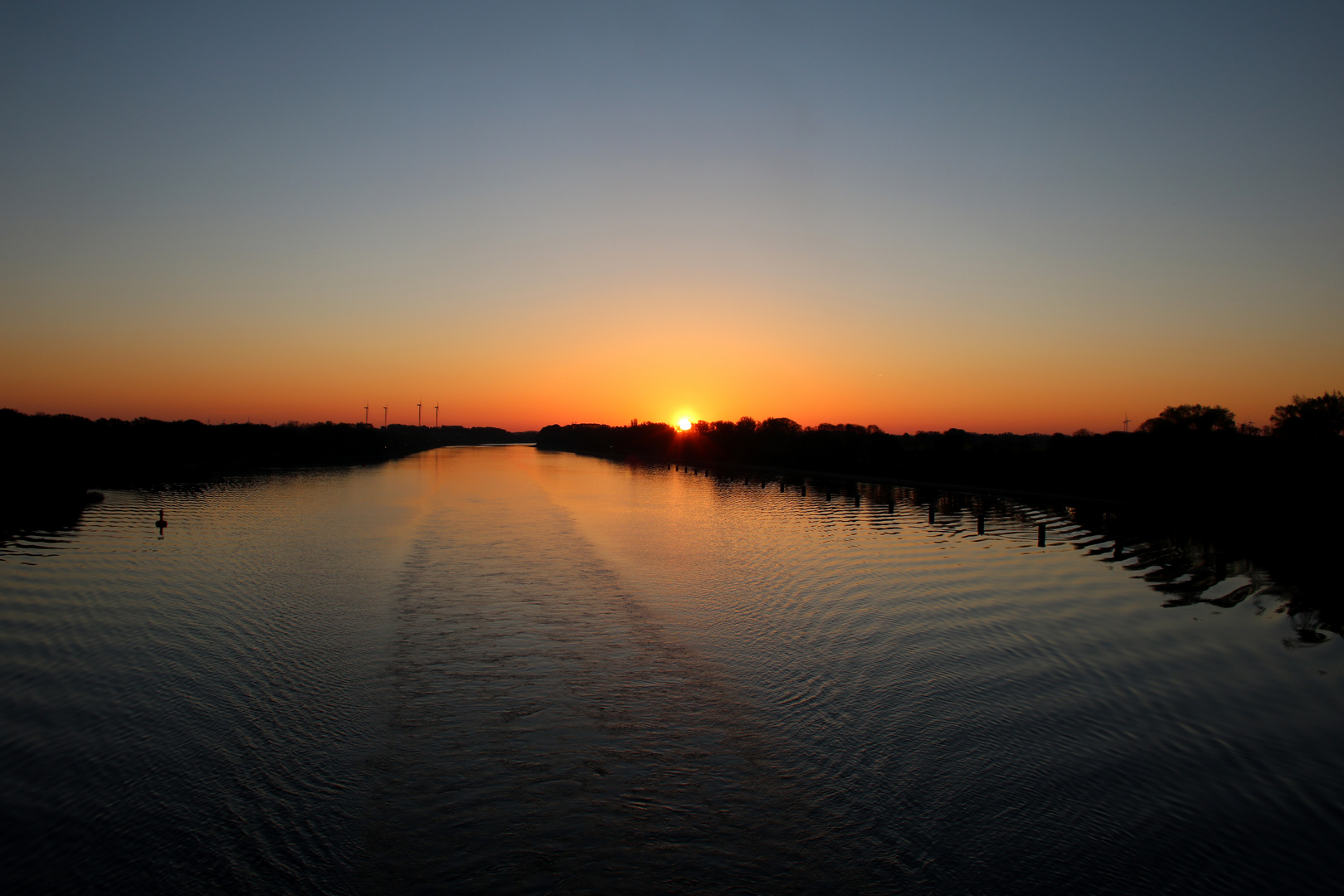 Kiel Canal at Sunrise...