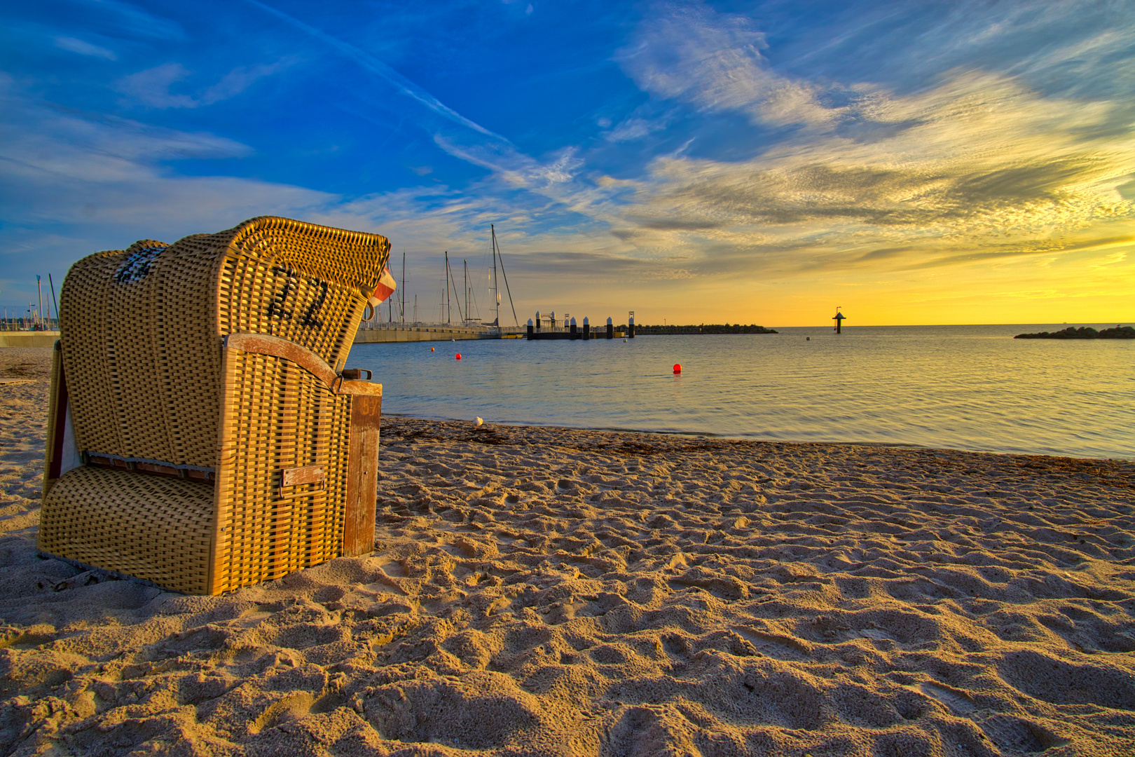 Kiel-Schilksee am Strand