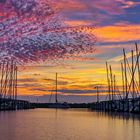 Kiel-Schilksee Segelhafen Olympiahafen Sonnenaufgang