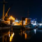 Kieler Docks bei Nacht