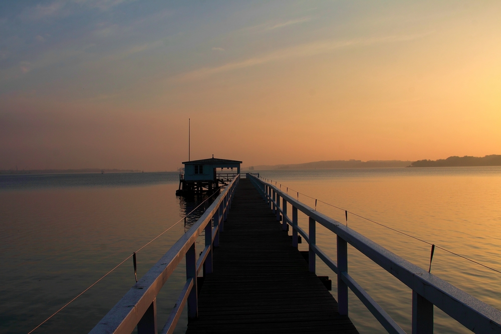 Kieler Förde am Sonntagmorgen