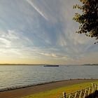 Kieler Förde; Einfahrt zum Nord-Ostsee-Kanal, frühmorgens