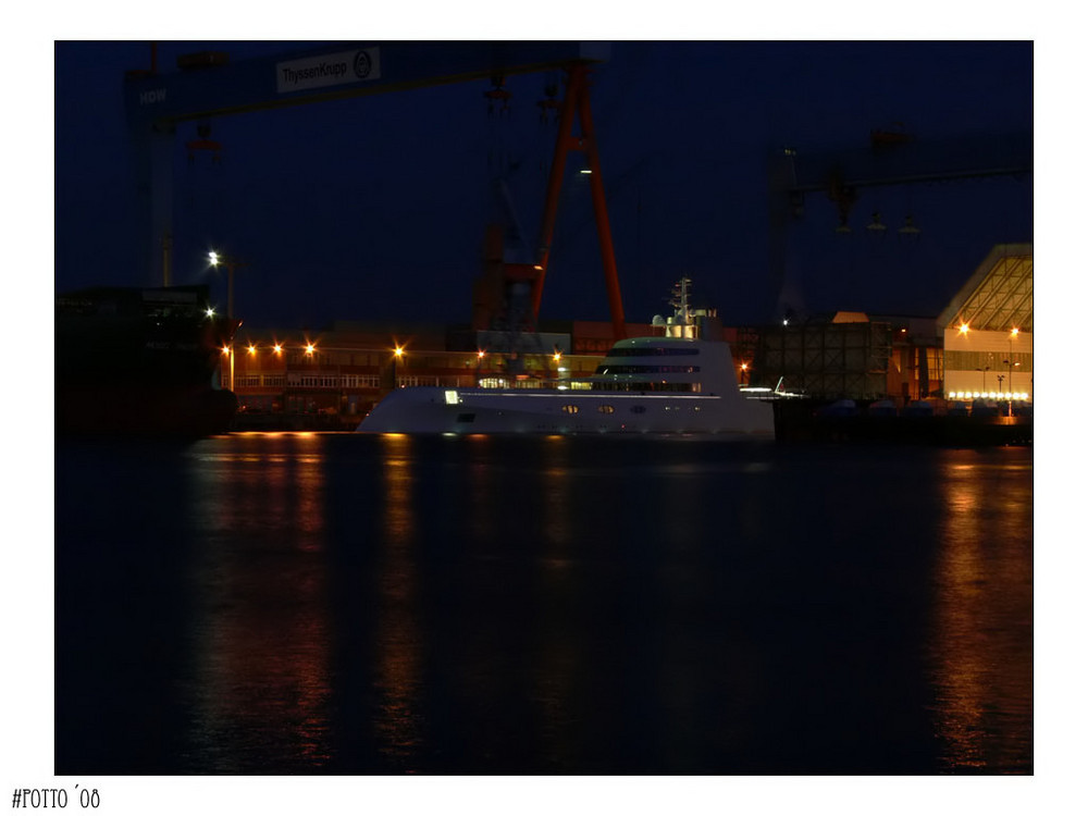 Kieler Förde @ night - Hafen