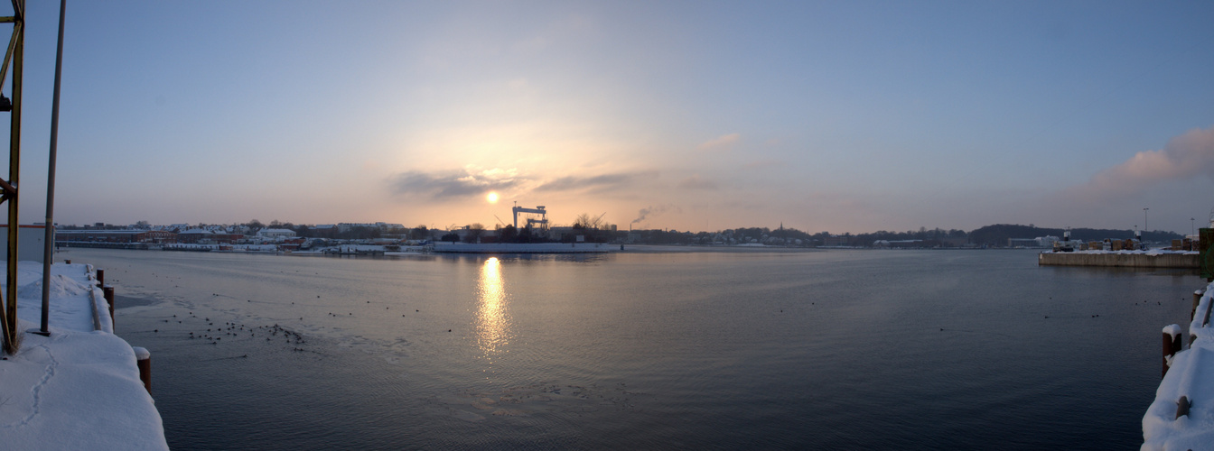 Kieler Hafen - Winteransicht