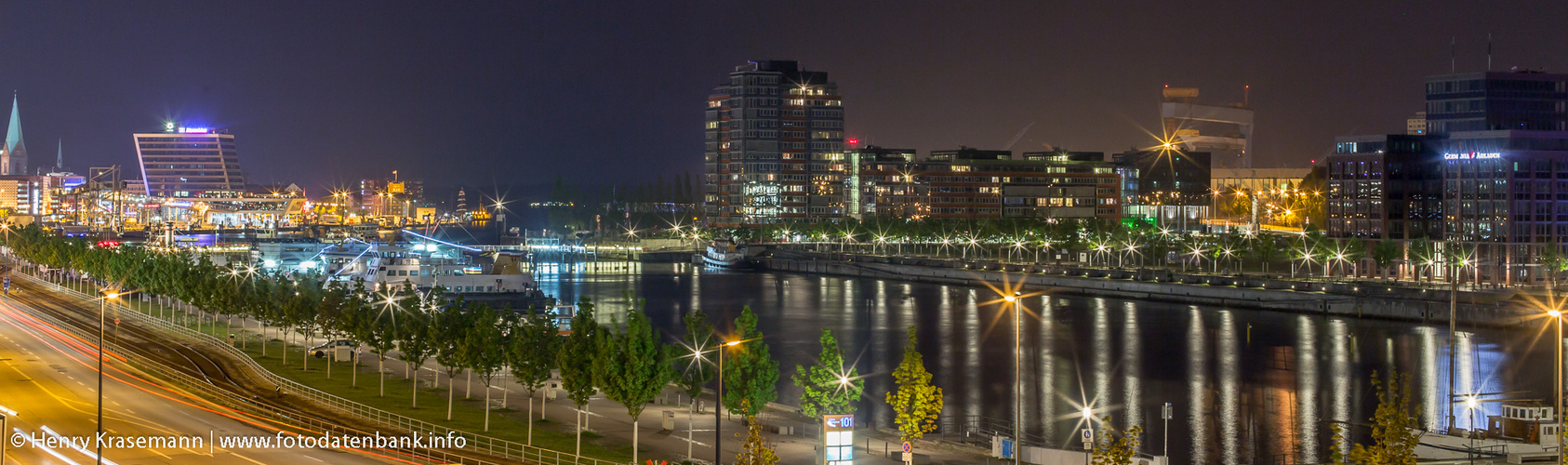 Kieler Hörnufer bei Nacht