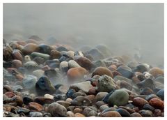 Kieselsteine am Strand