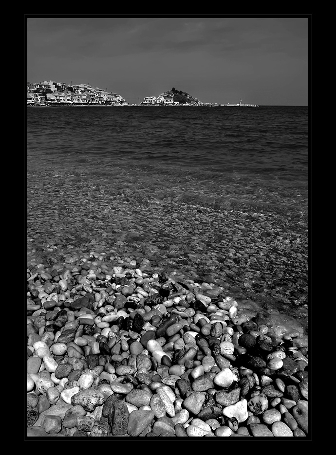 Kiesstrand in Kokkari Samos