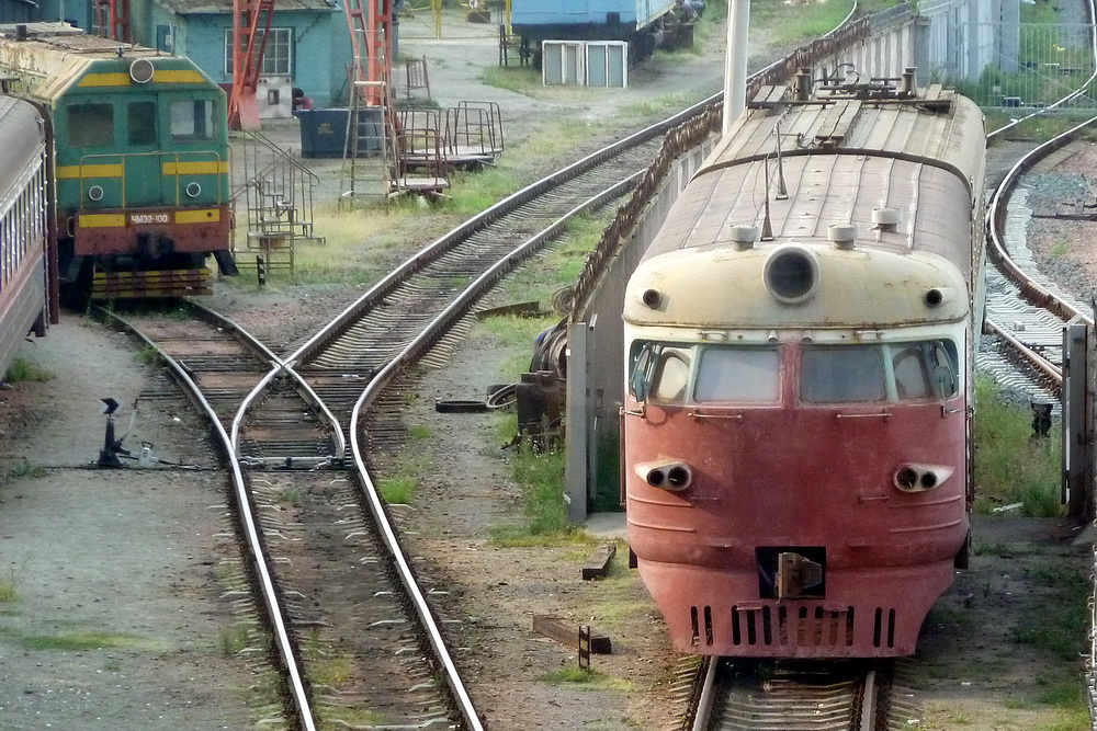 Kiew - Zentralbahnhof - Diesellok alt