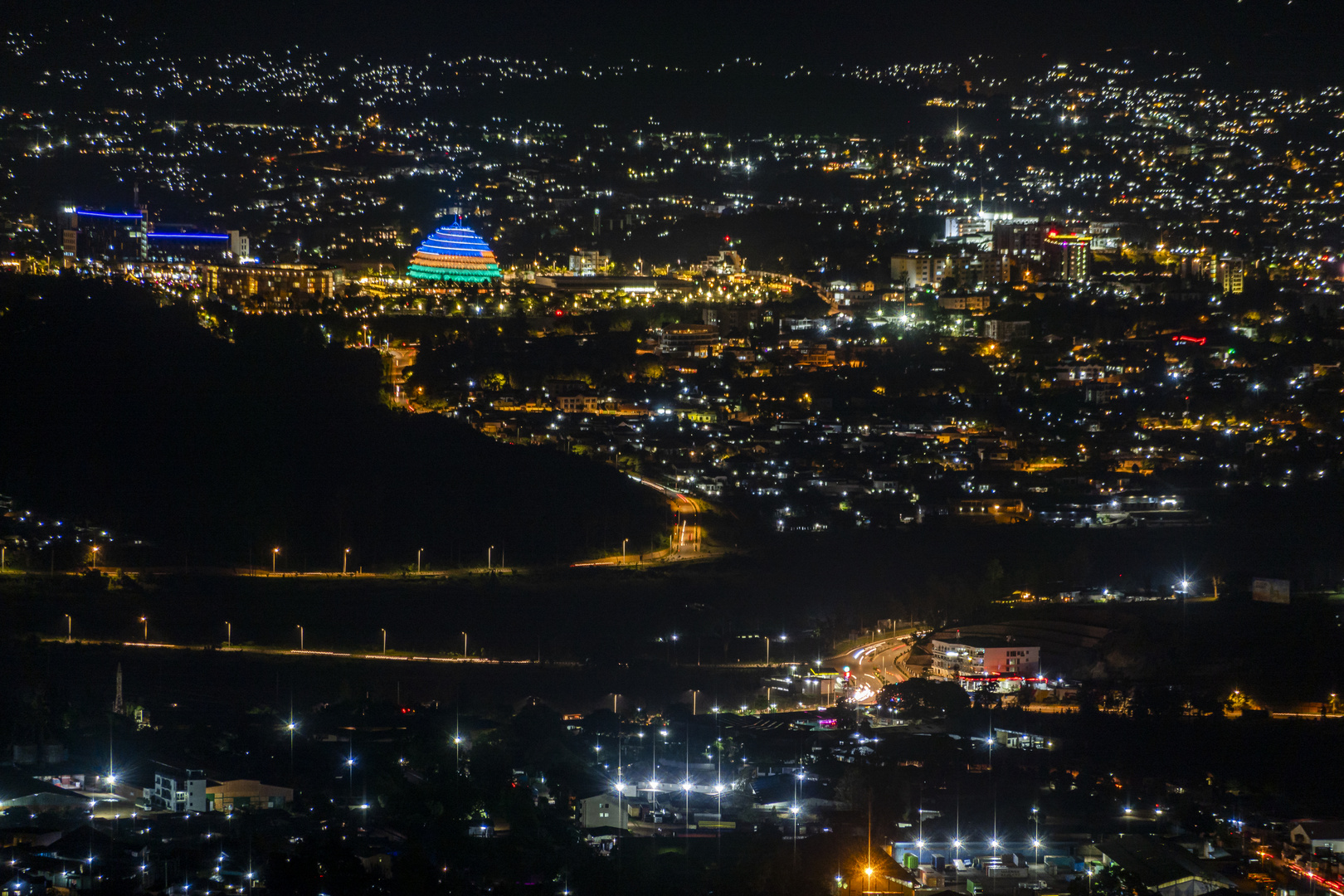 Kigali bei Nacht