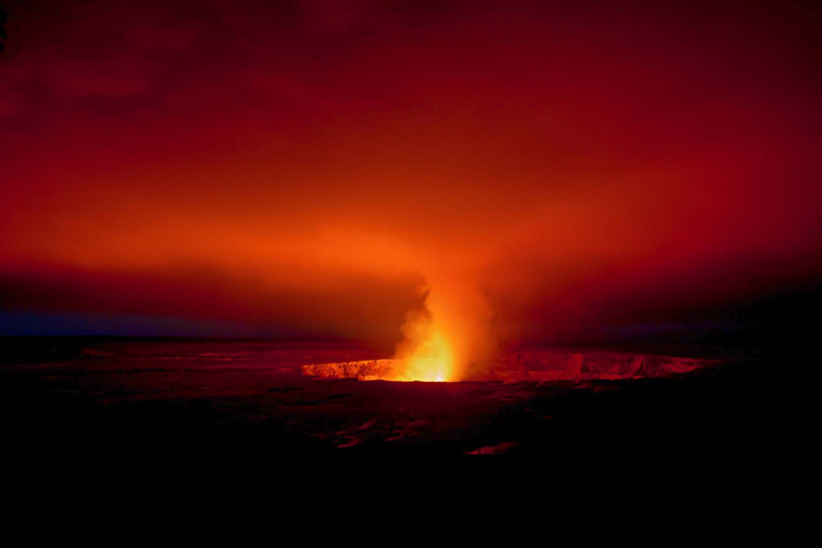 Kilauea bei Nacht