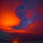 Kilauea feuert die Wolken an