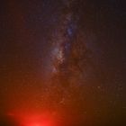 Kilauea Vulkan unter der Milchstraße