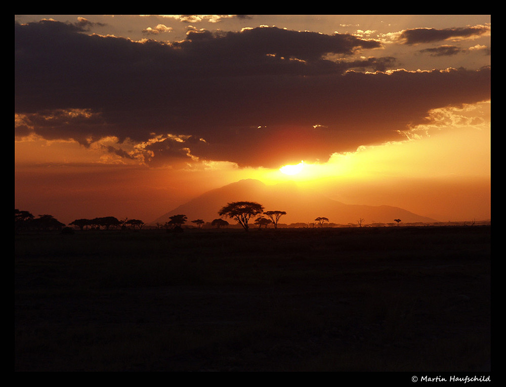 Kilimandscharo Sonnenuntergang