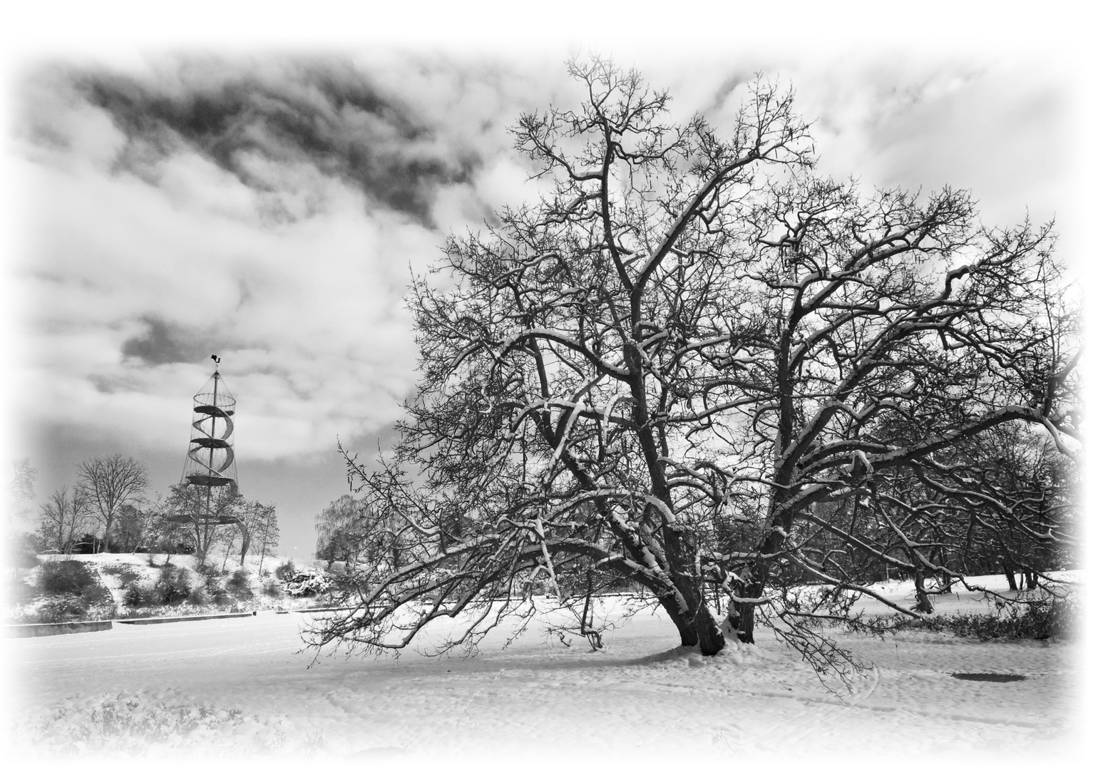 Killesberg im Schnee