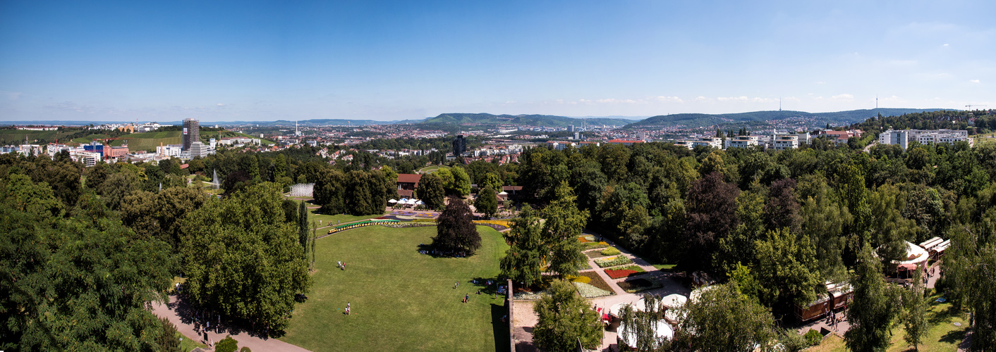 Killesberg-Panorama, leicht schwankend