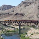 kilometerlange Züge durch Wyoming