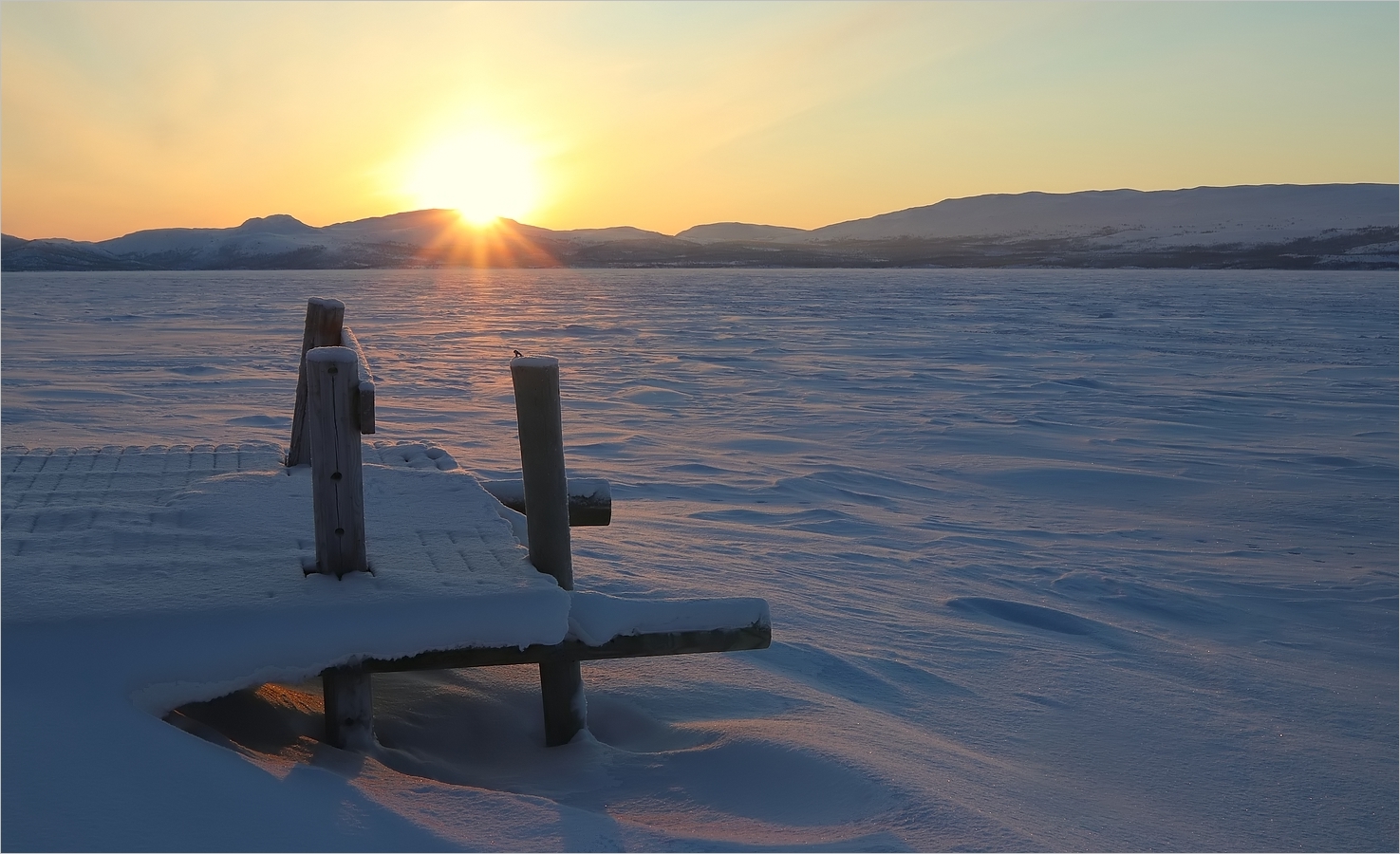 Kilpisjärvi, Das Ende der Polarnacht