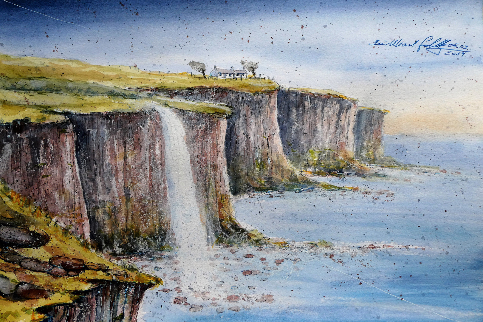 Kilt Rock and Mealt Falls auf der Isle of Skye, Schottland