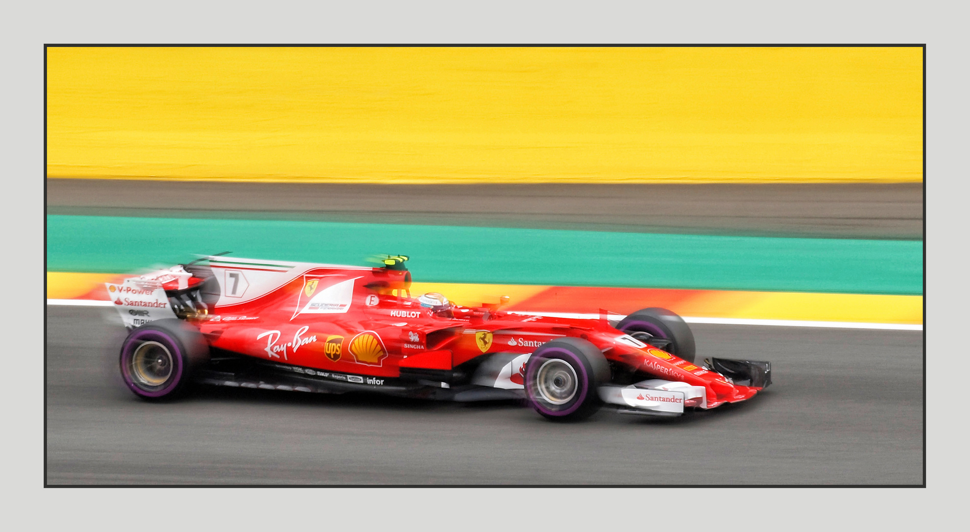 Kimi Räikkönen in motion