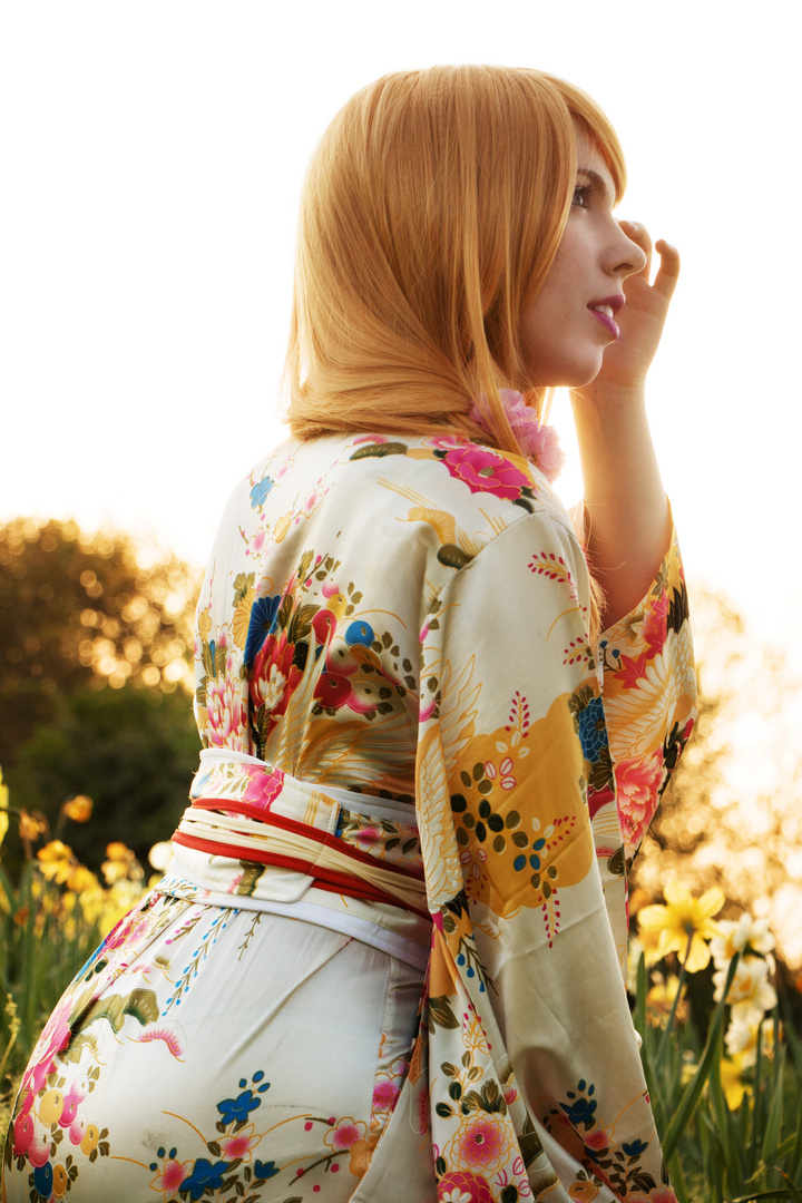 Kimono im Sonnenlicht