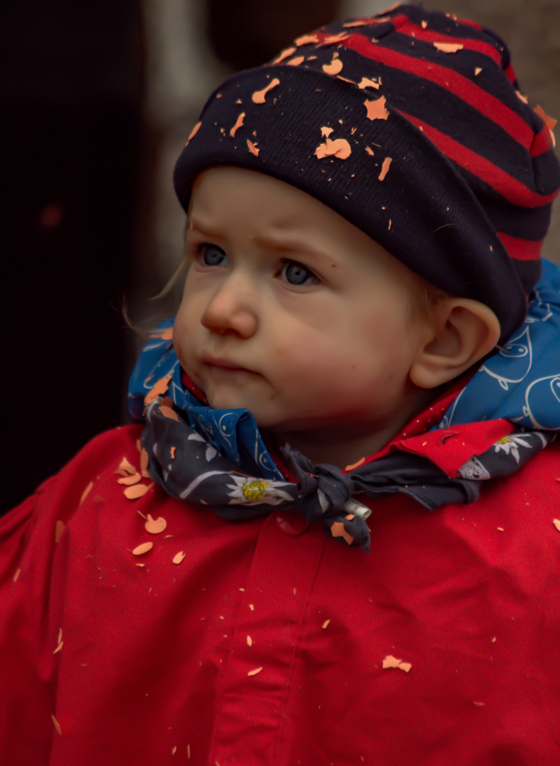 Kind an der Basler Fasnacht