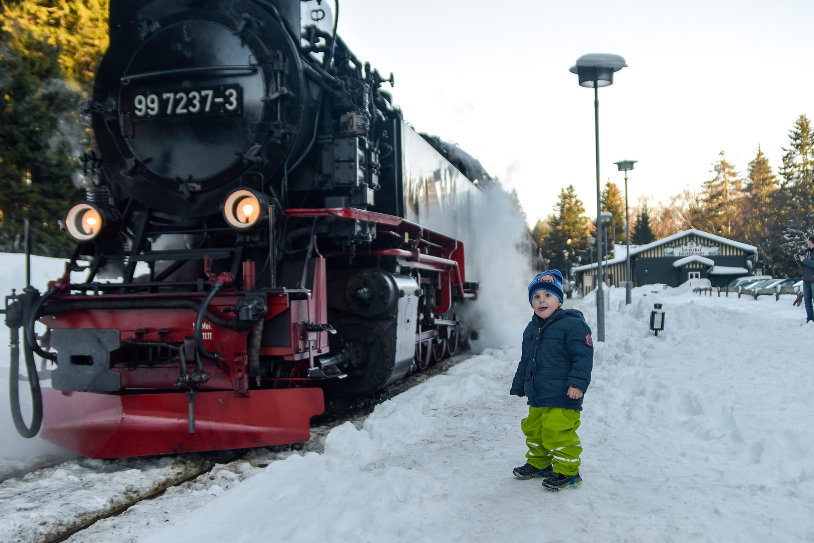 ´Kind an der Brockenbahn