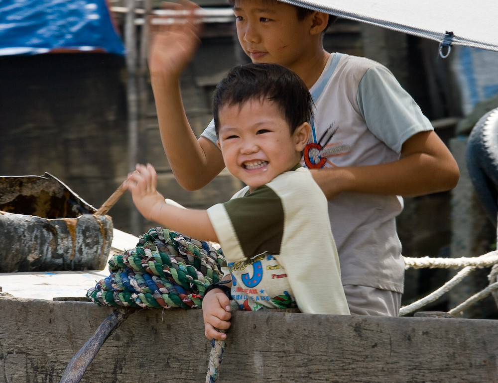 Kinder am Mekong