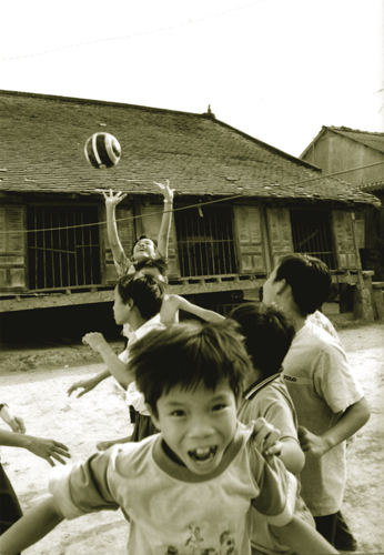 Kinder am Mekong Delta