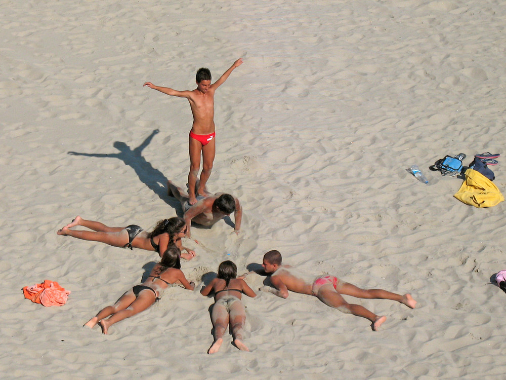 Kinder am Strand (Sciacca)