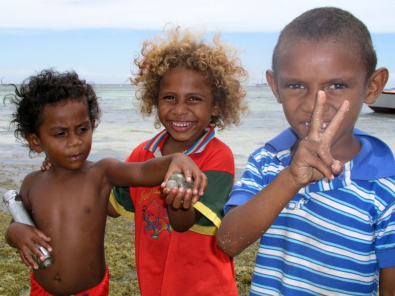 Kinder auf den Fidschi-Inseln