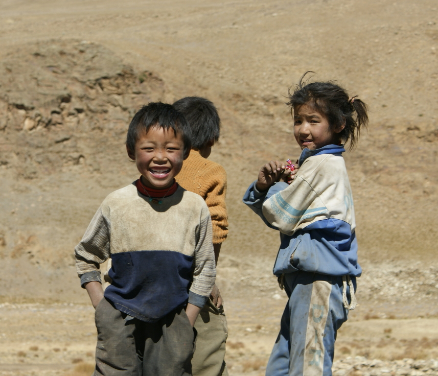 Kinder im Himalya
