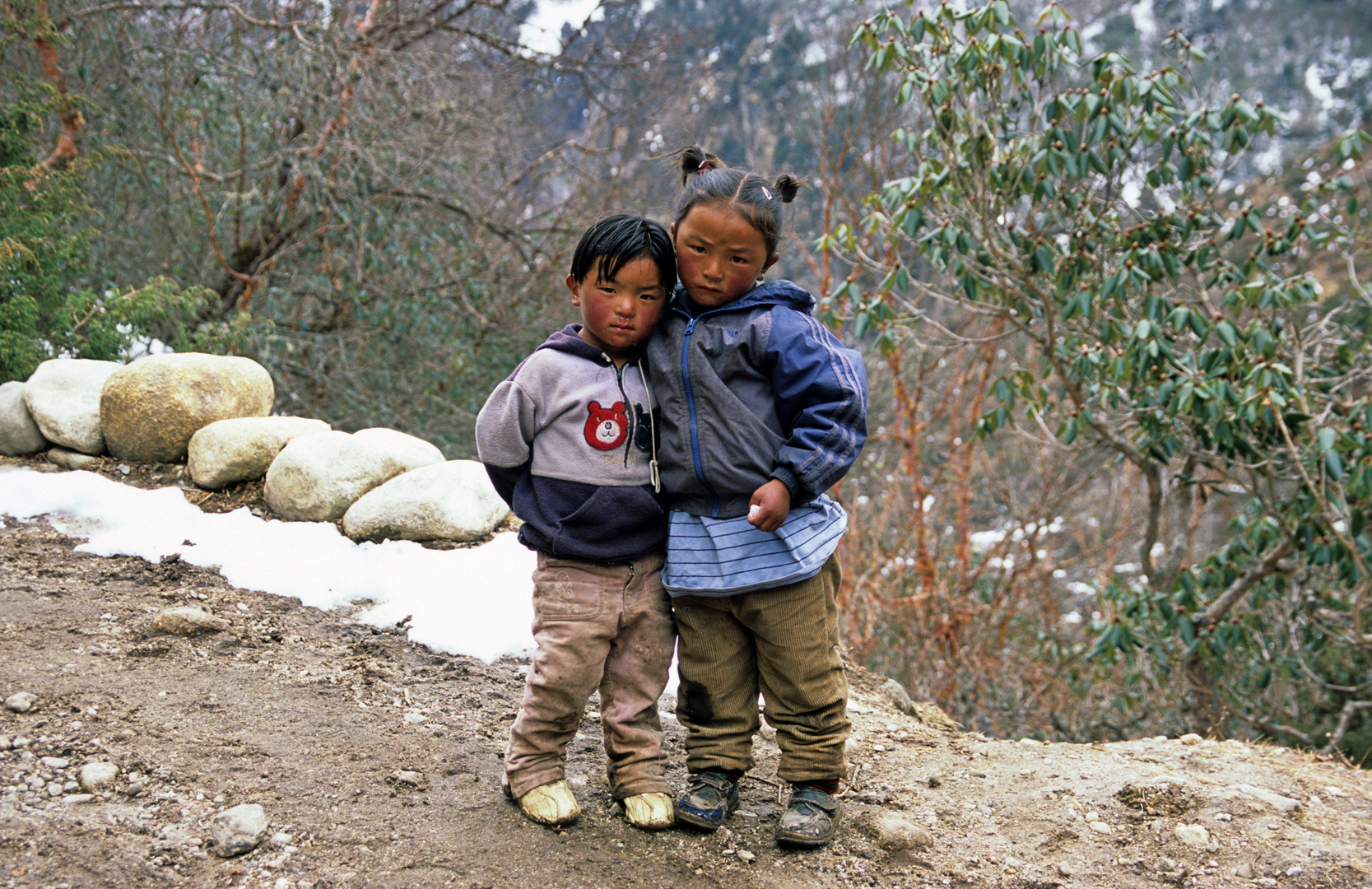 Kinder im Khumbu bei Thame