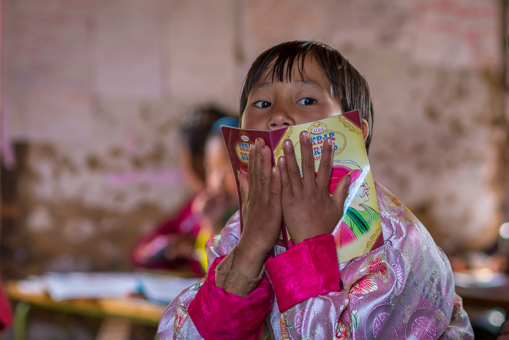 Kinder in Bhutan