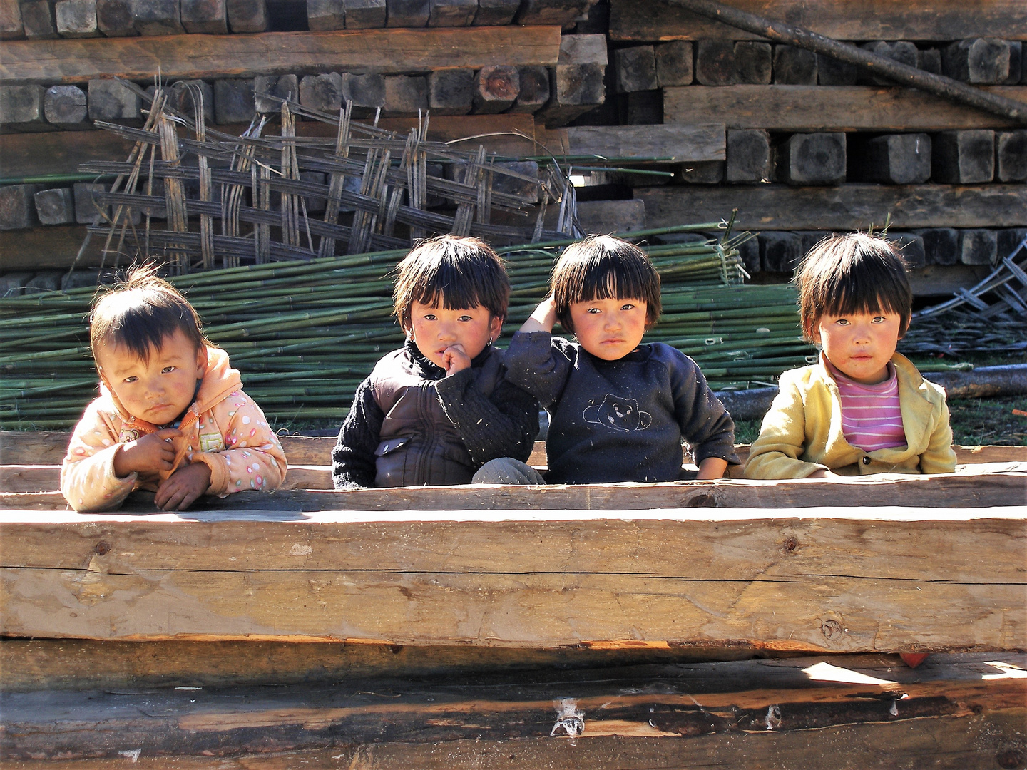 Kinder in Bhutan