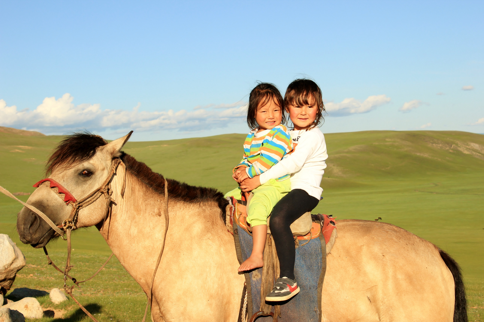 Kinder In der Mongolei