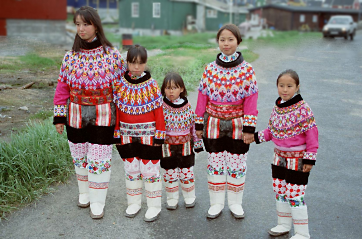 Kinder in Grönland