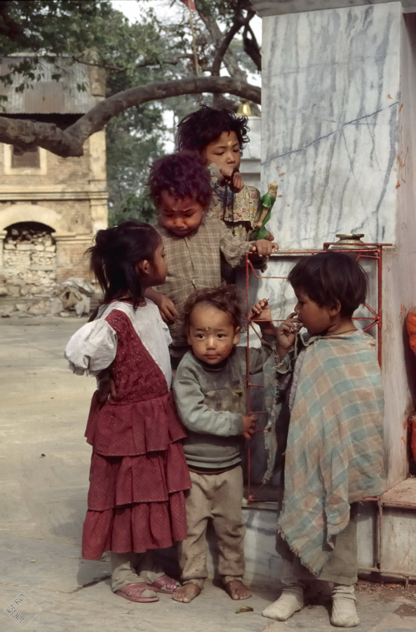Kinder von Pashupatinath