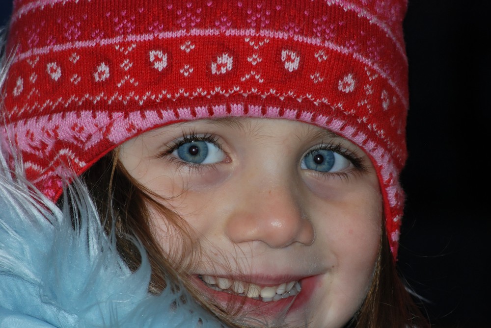 Kinderaugen leuchten auch im Winter