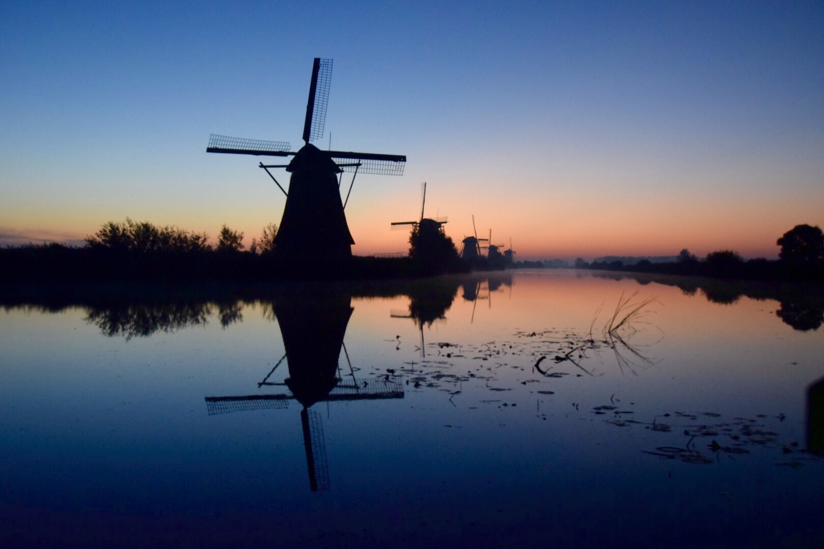 Kinderdijk am morgen