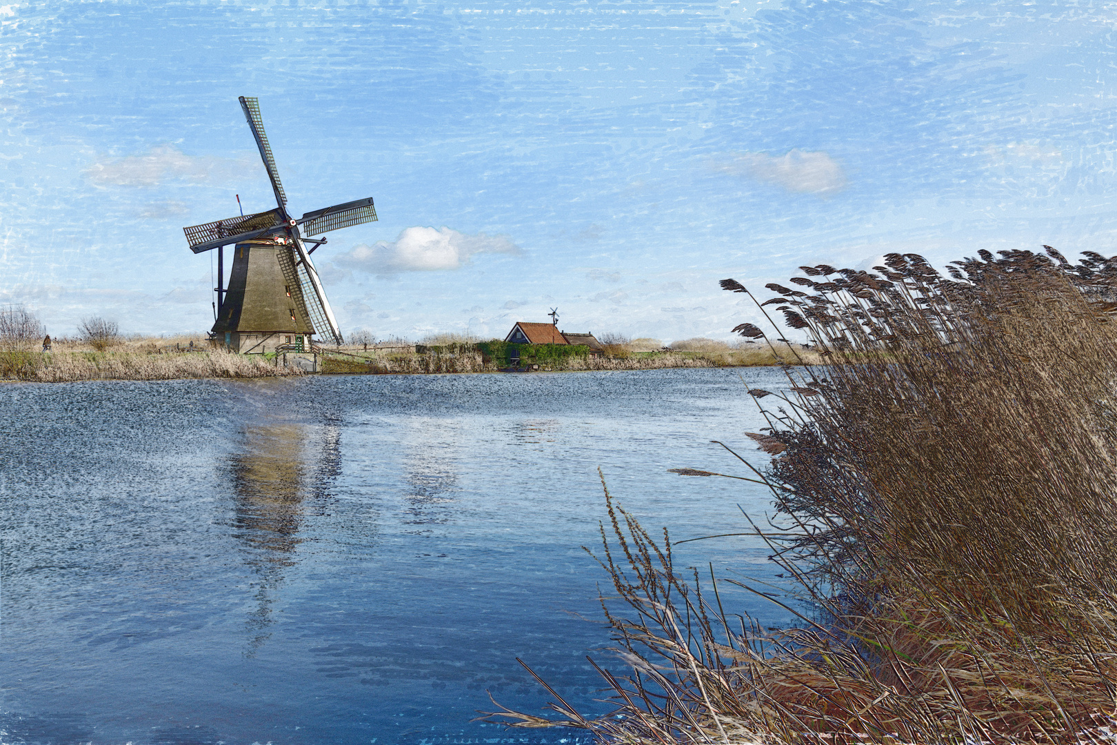 Kinderdijk - Gemälde