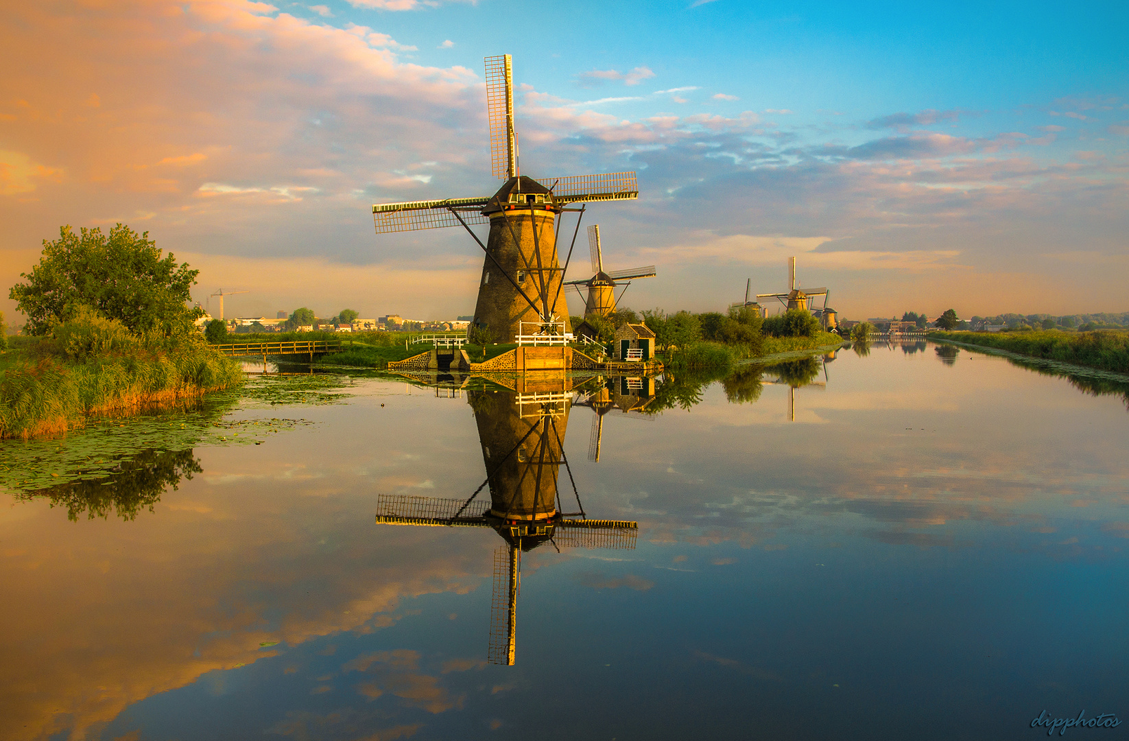 Kinderdijk Holland Foto Bild Landschaft Bach Fluss See Flusse Und Kanale Bilder Auf Fotocommunity