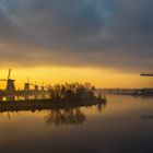 Kinderdijk im Nebel 