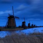 Kinderdijk in blau