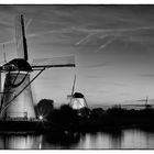 Kinderdijk - Mills in Floodlight