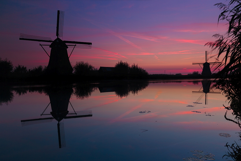 Kinderdijk Sonnenaufgang