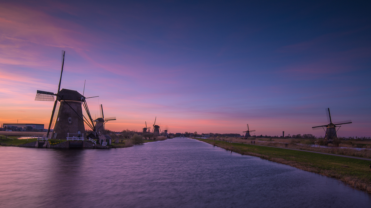 Kinderdijk Sonnenuntergang